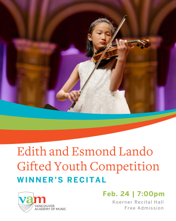 Edith and Esmond Lando Gifted Youth Competition Winner’s Recital