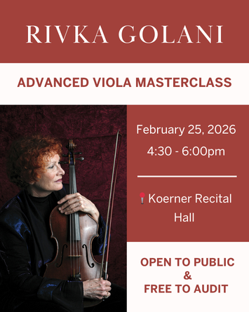 Advanced Viola Masterclass with Rivka Golani